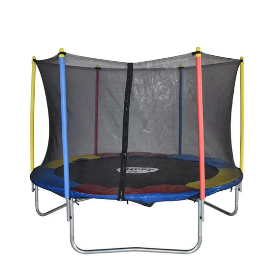 Cama Elástica Trampolim 2.44M com Escada e Rede Happy Kids 42 Molas