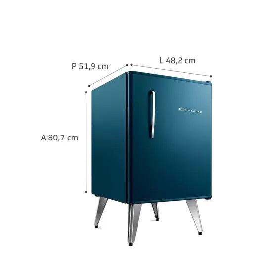 Frigobar Brastemp Retrô 76 litros Midnight Blue - BRA08BZ