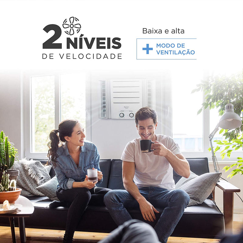 Ar Condicionado de Janela Mecânico, Springer, Branco, 10.000 BTU/h Frio, 110v, Midea - Gaamerr maniia 