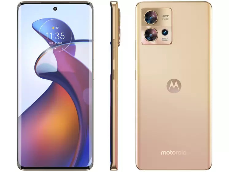Smartphone Motorola Edge 30 Fusion 256GB Dourado 5G 8GB RAM 6,6” Câm. Tripla + Selfie 32MP