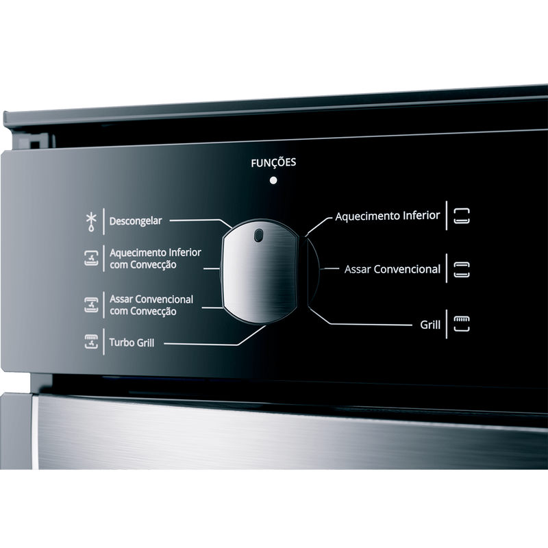 Forno Elétrico de Embutir Brastemp, 84 Litros, Espelhado - BOC84AR - 220V