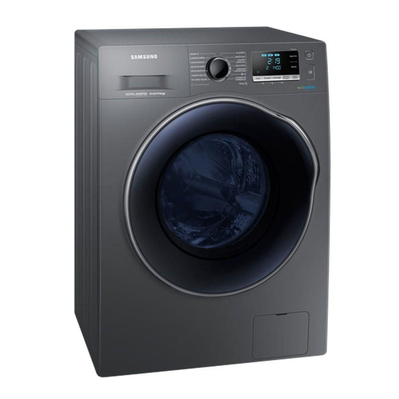 Samsung A Lava e Seca Samsung WD11J64E4AX tem capacidade para lavar 11 kg de roupas e secar até 7 kg. É ideal para lavar e secar com mais conforto e facilidade. Ela vem na cor branca e a sua porta é Crystal Blue. Possui sensor de carga e dispõe de 12 prog - ofertasbacanassss