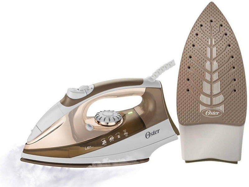 Ferro de Passar a Vapor Oster Ultra Care Champagne/Cromado - ofertasbacanassss