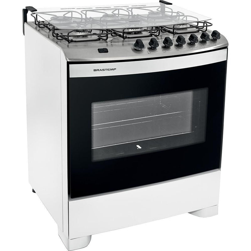 Fogão Brastemp 6 Bocas BFS6N Branco - Bivolt - ofertasbacanassss