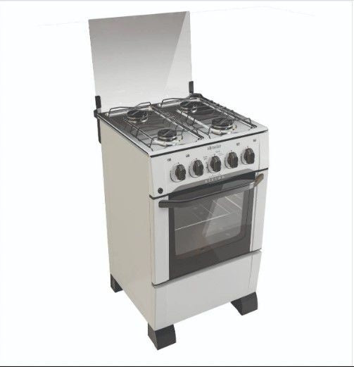 Fogão De Piso 4 Bocas Braslar Sirius, Branco - ofertasbacanassss