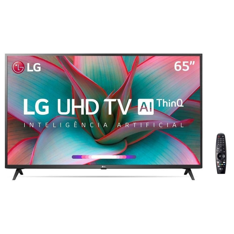 Smart TV 65" LG 65UN7310 4K UHD 3HDMI 2 USB Wi-Fi Inteligência Artificial Thinq Ai Google Assistente - ofertasbacanassss