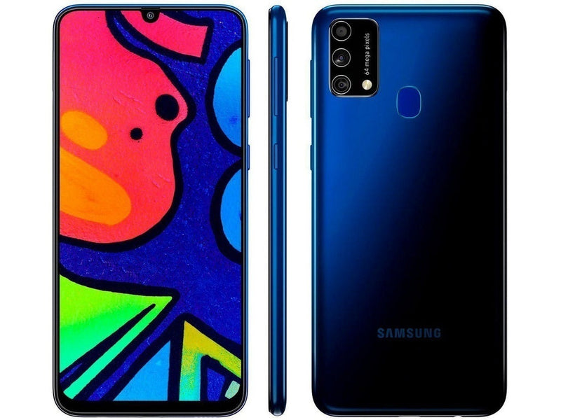 Smartphone Samsung Galaxy M21s 64GB 4G Wi-Fi Tela 6.4'' Dual Chip 4GB RAM Câmera Tripla + Selfie 32MP - Azul - ofertasbacanassss
